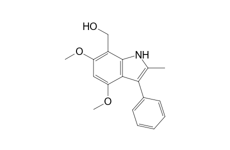 7-Hydroxymethyl-4,6-dimethoxy-2-methyl-3-phenylindole