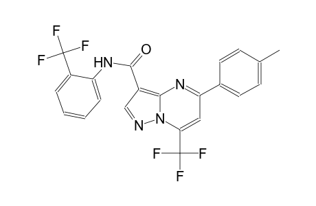 pyrazolo[1,5-a]pyrimidine-3-carboxamide, 5-(4-methylphenyl)-7-(trifluoromethyl)-N-[2-(trifluoromethyl)phenyl]-