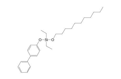 Silane, diethyl(4-phenylphenoxy)undecyloxy-