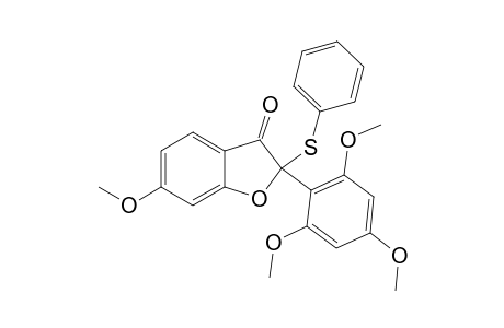 6-METHOXY-2-(PHENYLTHIO)-2-(2,4,6-TRIMETHOXYPHENYL)-BENZOFURAN-3(2H)-ONE