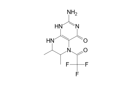 4(1H)-Pteridinone, 2-amino-5,6,7,8-tetrahydro-6,7-dimethyl-5-(trifluoroacetyl)-
