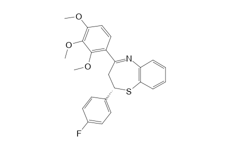 (2S)-2-(4-fluorophenyl)-4-(2,3,4-trimethoxyphenyl)-2,3-dihydro-1,5-benzothiazepine