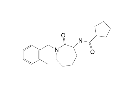 N-[1-(2-Methylbenzyl)-2-oxoazepan-3-yl]cyclopentanecarboxamide