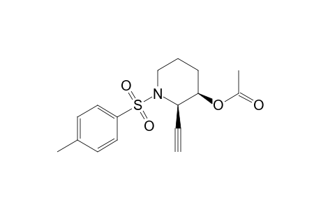 (2R*,3R*)-3-Acetoxy-2-ethynyl-1-(p-toluenesulfonyl)piperidine