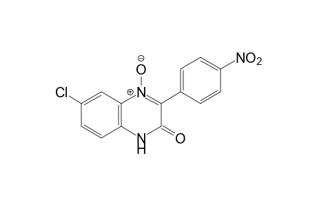 6-CHLORO-3-(p-NITROPHENYL)-2(1H)-QUINOXALINONE, 4-OXIDE