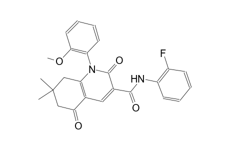 N-(2-fluorophenyl)-1-(2-methoxyphenyl)-7,7-dimethyl-2,5-dioxo-1,2,5,6,7,8-hexahydro-3-quinolinecarboxamide