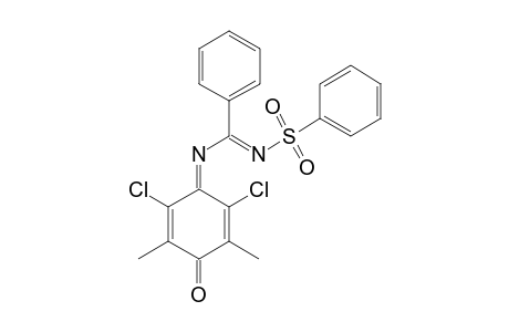 N-(N-PHENYLSULFONYLBENZIMIDOYL)-3,5-DICHLORO-2,6-DIMETHYL-1,4-BENZOQUINONIMINE