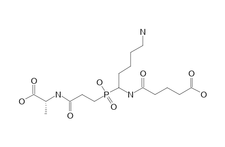 2-(3-[[1-(4-CARBOXYBUTANOYLAMINO)-5-AMINOPENTYL]-(HYDROXYPHOSPHORYL]-PROPANOYLAMINO)-PROPANOIC-ACID