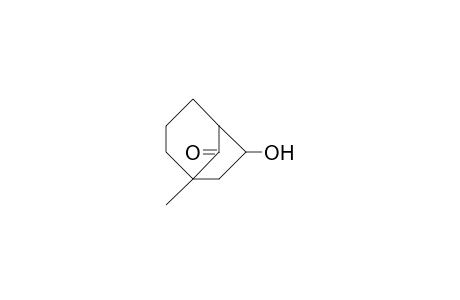 (.+-.)-6a-Hydroxy-1-methyl-bicyclo(3.2.1)octan-8-one