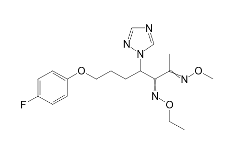 2,3-Heptanedione, 7-(4-fluorophenoxy)-4-(1H-1,2,4-triazol-1-yl)-, 3-(O-ethyloxime) 2-(O-methyloxime)