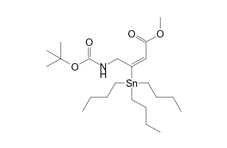 (E)-4-(tert-butoxycarbonylamino)-3-tributylstannyl-but-2-enoic acid methyl ester