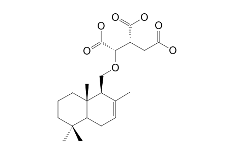 ISOCRYPTOPORIC-ACID-H;3-CARBOXY-2-(2,5,5,8A-TETRAMETHYL-1,4,4A,5,6,7,8,8A-OCTAHYDRO-NAPHTHALEN-1-YLMETHOXY)-PENTANEDIOIC-ACID