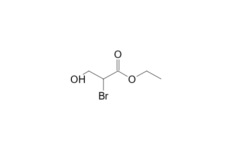 Propanoic acid, 2-bromo-3-hydroxy-, ethyl ester