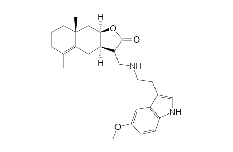 (3aR,8aR,9aR)-3-[[2-(5-methoxy-1H-indol-3-yl)ethylamino]methyl]-5,8a-dimethyl-3,3a,4,6,7,8,9,9a-octahydrobenzo[f]benzofuran-2-one