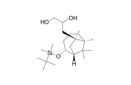 (1R*,2R*,6R*,7S*)-2-(tert-Butyldimethylsiloxy)-7-(2,3-dihydroxypropyl)-6,7,9,9-tetramethylbicyclo[4.2.1]nonane