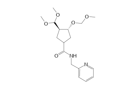 N-2-(pyridylmethyl)-3.beta.-dimethoxymethyl-4.alpha.-(methoxymethoxy)cyclopentane-1-carboxamide