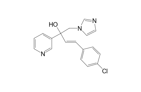 (3E)-4-(4-chlorophenyl)-1-(1H-imidazol-1-yl)-2-(pyridin-3-yl)but-3-en-2-ol