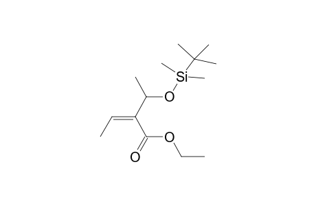 (Z)-2-[1-(tert-Butyldimethylsilylocy)ethyl)but-2-enoic acid ethyl ester