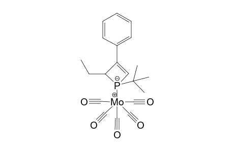 Pentacarbonyl-[1-(t-butyl)-3-phenyl-4-ethyl-1-phosphacyclobut-2-ene]-molybdenium