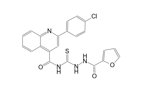 2-(4-chlorophenyl)-N-{[2-(2-furoyl)hydrazino]carbothioyl}-4-quinolinecarboxamide