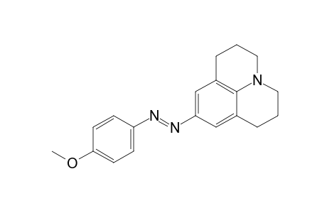 9-[(p-methoxyphenyl)azo]-2,3,6,7-tetrahydro-1H,5H-benzo[ij]quinolizine