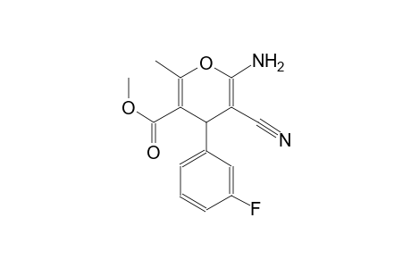 methyl 6-amino-5-cyano-4-(3-fluorophenyl)-2-methyl-4H-pyran-3-carboxylate
