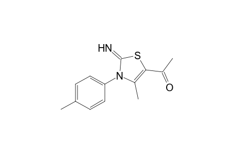 5-Acetyl-4-methyl-2-imino-3-(p-methylphenyl)-2,3-dihydrothiazol