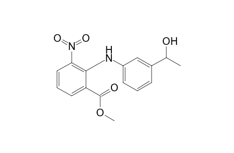 2-[3'-(1"-Hydroxyethyl)anilino]-3-nitrobenzoic Acid-Methyl Ester