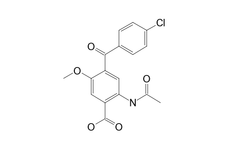 2-ACETAMIDO-4-(4-CHLOROBENZOYL)-5-METHOXYBENZOIC_ACID
