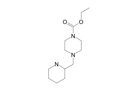 4-[(2-piperidyl)methyl]-1-piperazinecarboxylic acid, ethyl ester