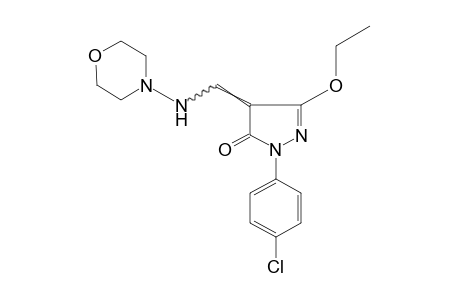 1-(p-CHLOROPHENYL)-3-ETHOXY-4-[(MORPHOLINOAMINO)METHYLENE]-2-PYRAZOLIN-5-ONE
