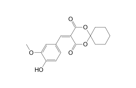 9-[(4-hydroxy-3-methoxyphenyl)methylidene]-7,11-dioxaspiro[5.5]undecane-8,10-dione