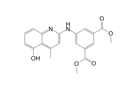 1,3-benzenedicarboxylic acid, 5-[(5-hydroxy-4-methyl-2-quinolinyl)amino]-, dimethyl ester