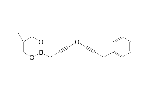 5,5-Dimethyl-2-(3'-phenylpropynyloxyprop-2-ynyl)-1,3,2-dioxaborinane
