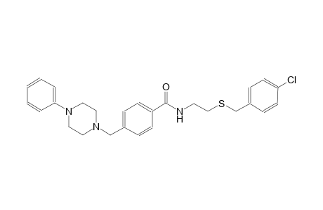 benzamide, N-[2-[[(4-chlorophenyl)methyl]thio]ethyl]-4-[(4-phenyl-1-piperazinyl)methyl]-