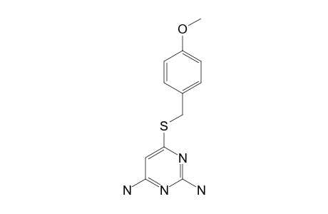 6-[(4'-METHOXYBENZYL)-SULFANYL]-2,4-PYRIMIDINEDIAMINE