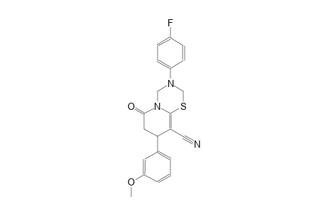 2H,6H-pyrido[2,1-b][1,3,5]thiadiazine-9-carbonitrile, 3-(4-fluorophenyl)-3,4,7,8-tetrahydro-8-(3-methoxyphenyl)-6-oxo-
