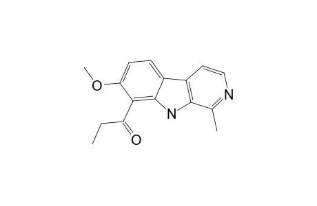 12-PROPYONYL-11-METHOXY-3-METHYL-BETA-CARBOLINE