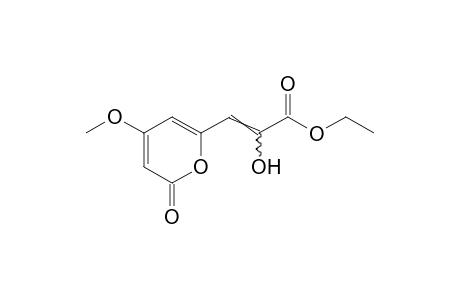 alpha-hydroxy-4-methoxy-2-oxo-2H-pyran-6-acrylic acid, ethyl ester