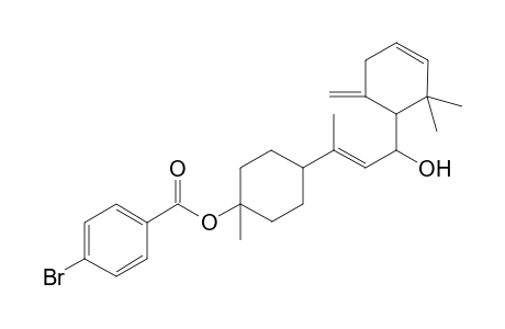 4-3'-(2",2"-Dimethyl-6''-methylidenecyclohex-3''-enyl)-3'-hydroxy-1'-methylprop-1'-enyl]-1-methylcyclohexan-1-yl p-bromobenzoate
