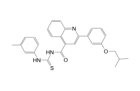 N-{[2-(3-isobutoxyphenyl)-4-quinolinyl]carbonyl}-N'-(3-methylphenyl)thiourea