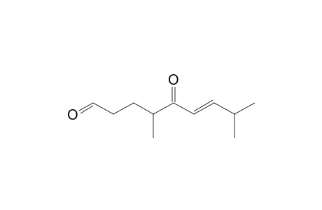 (E)-4,8-dimethyl-5-oxidanylidene-non-6-enal
