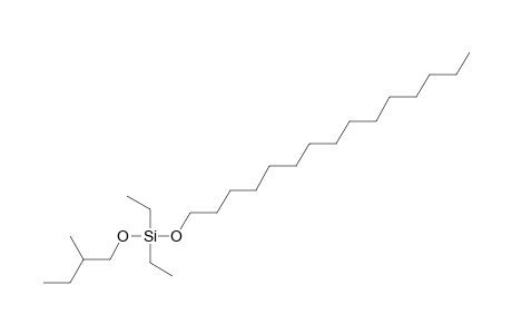 Silane, diethyl(2-methylbutoxy)pentadecyloxy-