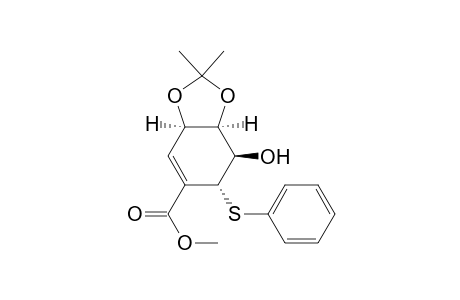 (3aR,6R,7R,7aS)-7-hydroxy-2,2-dimethyl-6-(phenylthio)-3a,6,7,7a-tetrahydro-1,3-benzodioxole-5-carboxylic acid methyl ester