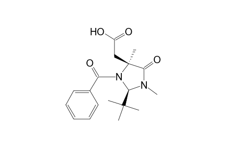 4-Imidazolidineacetic acid, 3-benzoyl-2-(1,1-dimethylethyl)-1,4-dimethyl-5-oxo-, (2R-cis)-