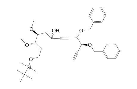 (3S,4S,9S,10S)-1-[tert-butyl(dimethyl)silyl]oxy-3,4-dimethoxy-9,10-bis(phenylmethoxy)-6-dodeca-7,11-diynol