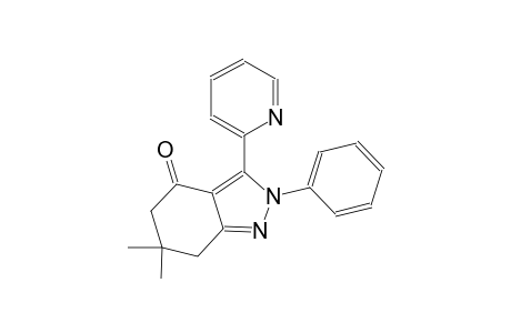 6,6-dimethyl-2-phenyl-3-(2-pyridinyl)-2,5,6,7-tetrahydro-4H-indazol-4-one