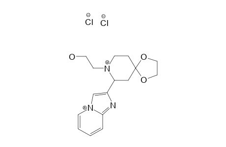 N-(2-HYDROXYETHYL)-2-(PYRIDO-[1,2-A]-IMIDAZO-2-YL)-4-PIPERIDONE-ETHYLENE-ACETAL-DIHYDROCHLORIDE