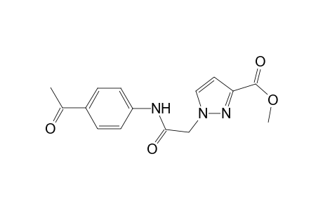 1H-Pyrazole-3-carboxylic acid, 1-[2-[(4-acetylphenyl)amino]-2-oxoethyl]-, methyl ester