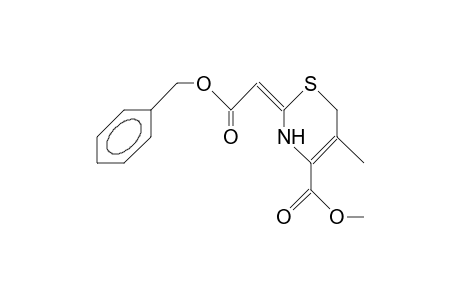 2-Benzyloxycarbonylmethylene-2,3-dihydro-5-methyl-6H-1,3-thiazine-4-carboxylic acid, methyl ester